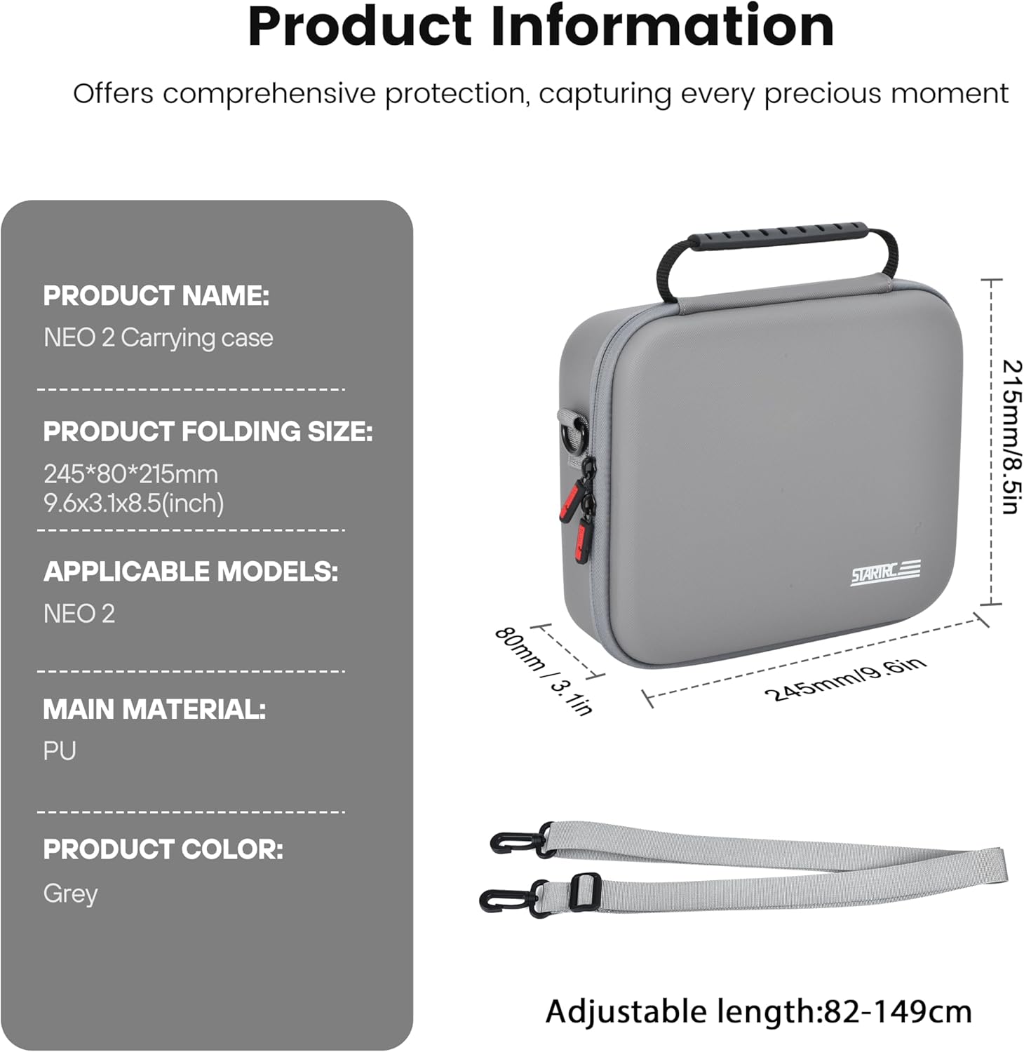 STARTRC Neo 2 Taşınabilir PU O - Drone Battery Case incelemesi ve fiyatı